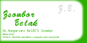 zsombor belak business card